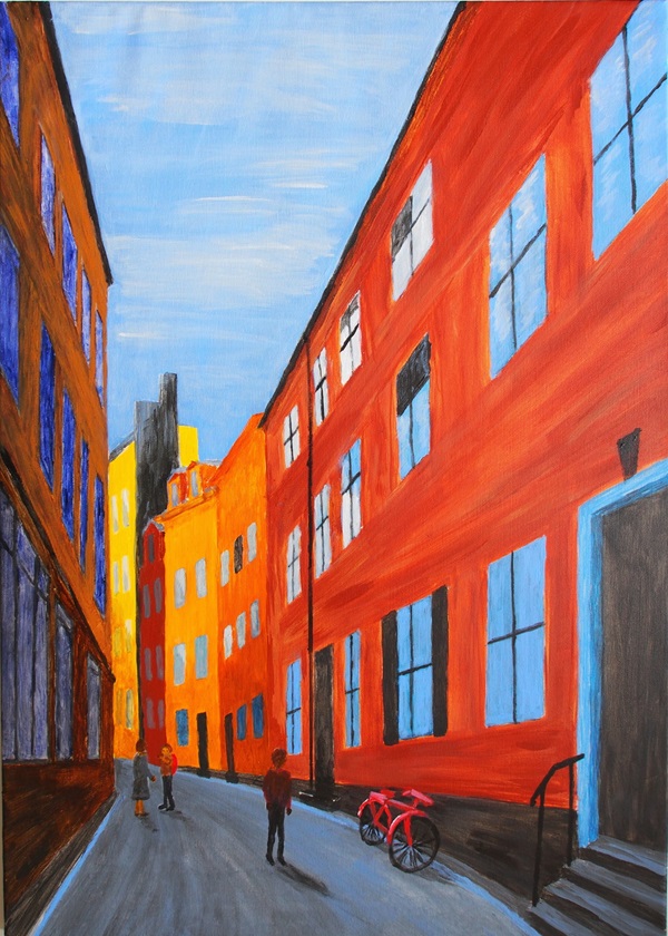Gasse in Stockholm